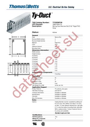 TY3X2NPG6 datasheet  